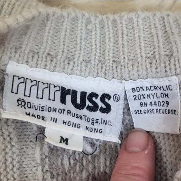 ❤️ Rrrrruss Vintage Snowflake Knit Sweater - Picture 2 of 3